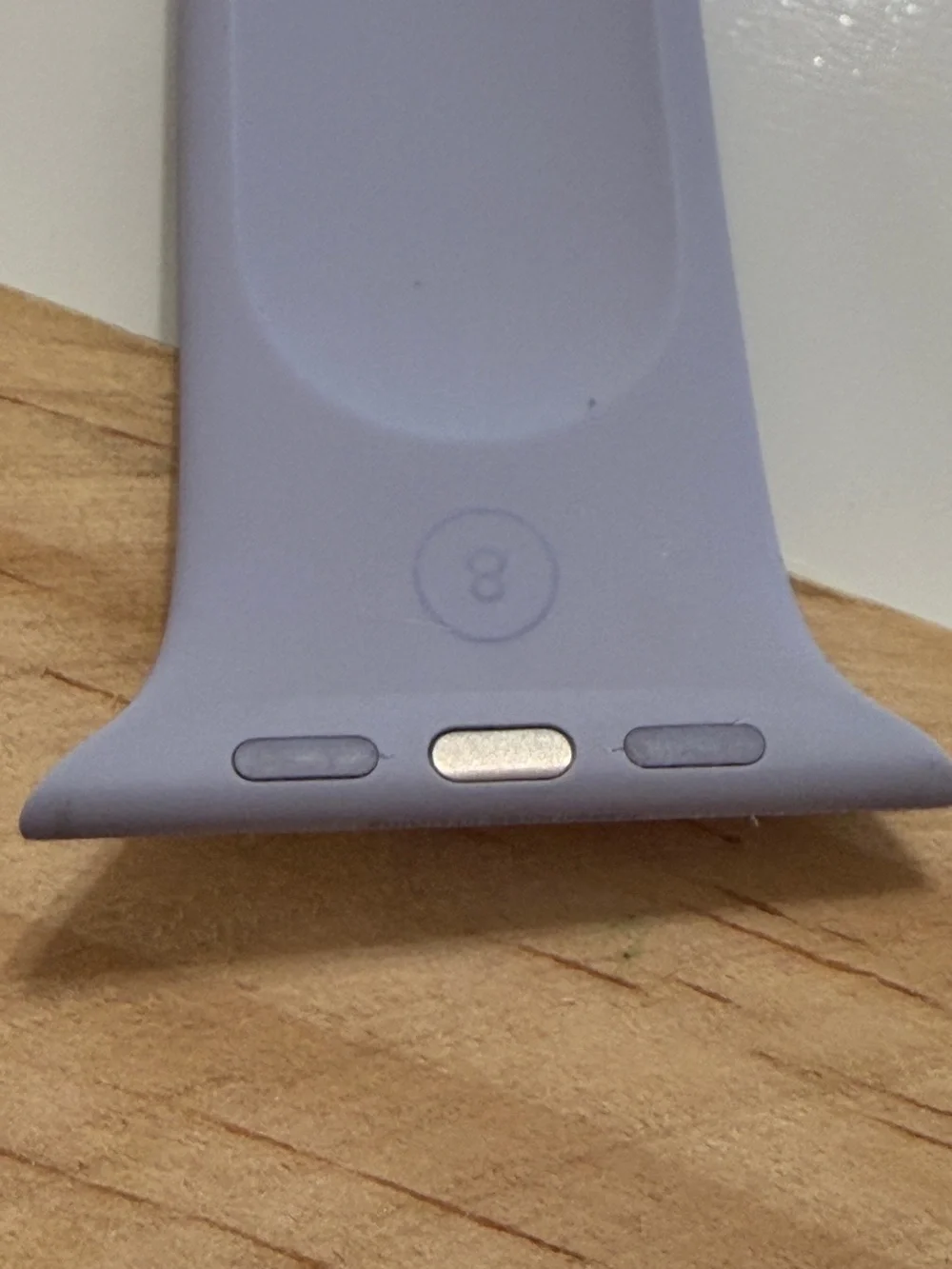 Apple Lilac Liquid Silicone Solo Loop Band for Apple Watch 45mm 46mm Size 8